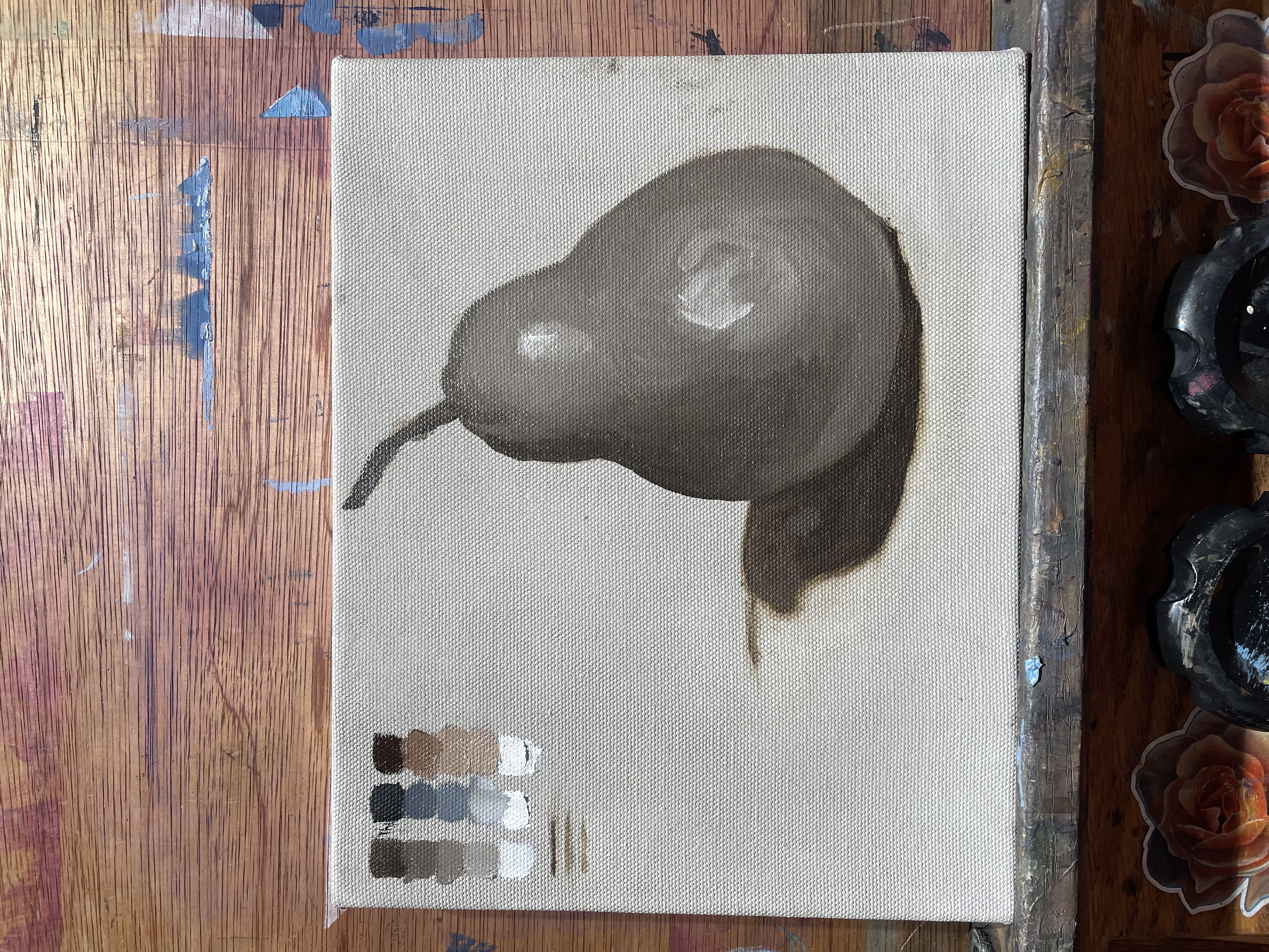 Grisaille Pear
