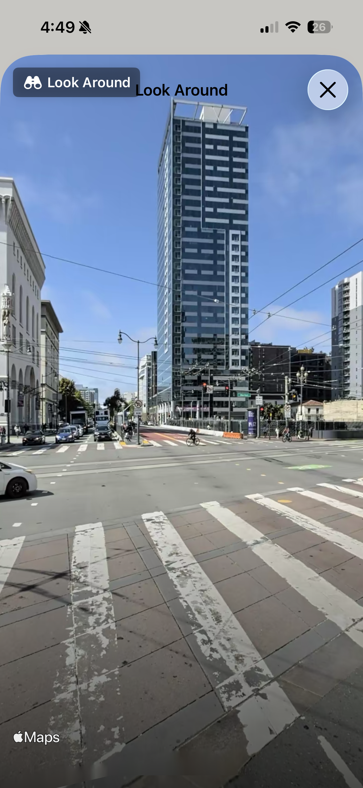 Street view look around